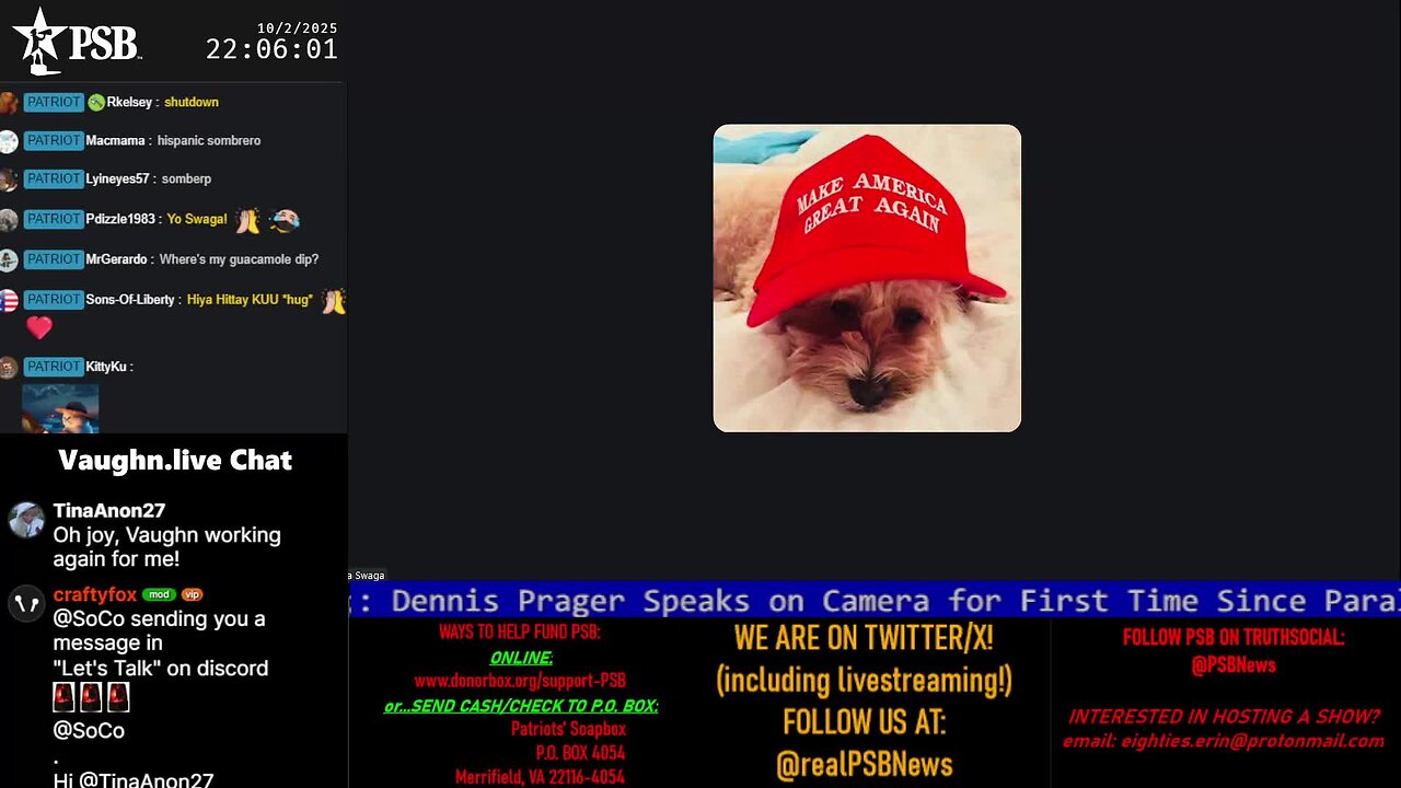 2025-10-02 22:00 EDT - The MAGA Mullet Show: with MagaSwaga