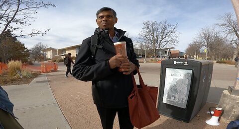 Colorado State: Preaching Jesus Christ To The Masses, Answering Questions, Encouraged By A Believer