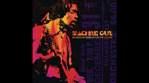 Jimi Hendrix Machine Gun Live