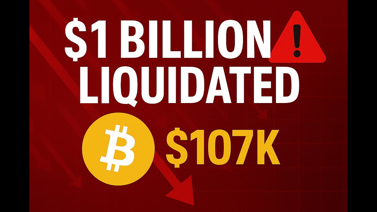 MASSIVE Crypto Crash: $1 Billion Liquidated as Bitcoin Drops to 2-Week Low
