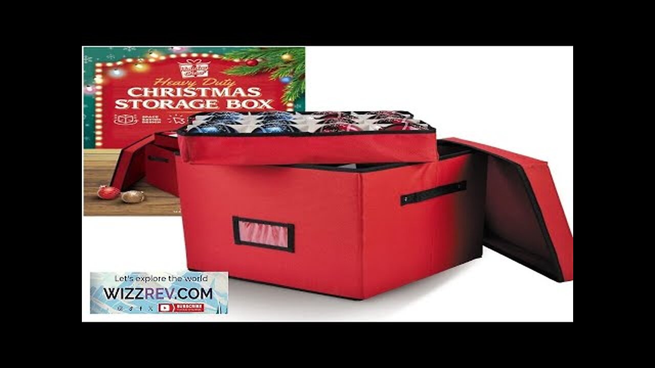 Holiday Cheer Premium Christmas Ornament Storage with 4 Tray – Christmas Storage Review