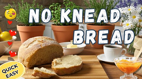 3 Minute No Knead Bread Better Than Sourdough! World’s Easiest No Knead Artisan Bread