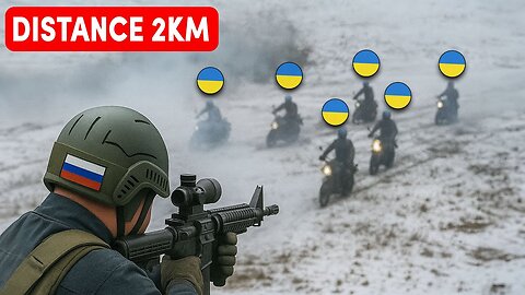 Russian Snipers Ambush Ukrainian Troops — Eliminated from 2km Away