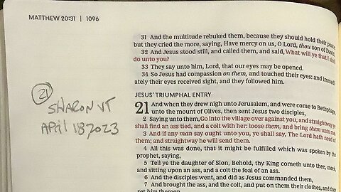 Matthew chapter 21