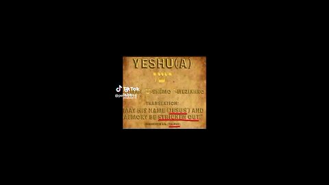 yeshuah is NOT Jesus!!