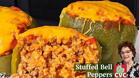 Chessy Stuffed Bell Peppers - Good Old Fashioned Southern Cooks