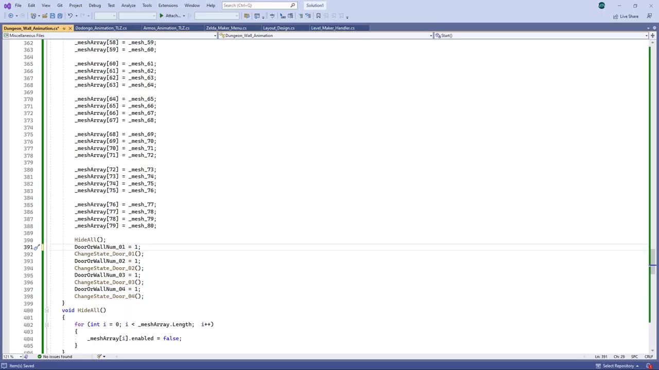Dungeon Walls and Doors Set Up
