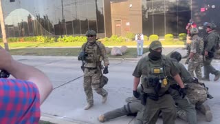 Antifa thugs are SCREAMING as Border Patrol shoots them with pepper balls at ICE Broadview