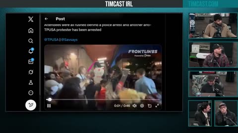 Antifa Riot Erupts At Turning Point Event, Leftists Rush Police Barricade