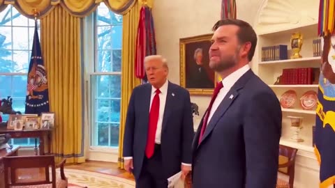 Trump Enters The White House ( with a ceiling )