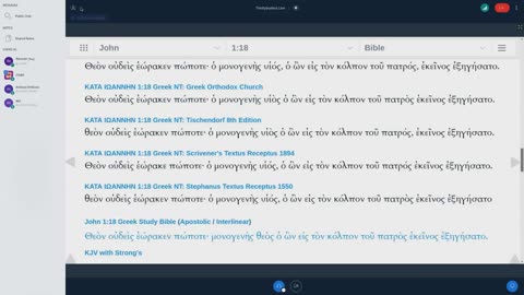 Textual Variants In John 1:18 To Slow Down The Trinitarians - Trinitybusters Live Stream Clips
