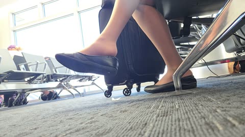 Operation Airhose - dangling and sliding out of shoes.