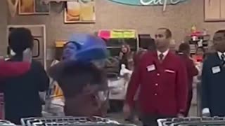 Supermarket employees assaulted by blacks after they were confronted for attempting to shoplift