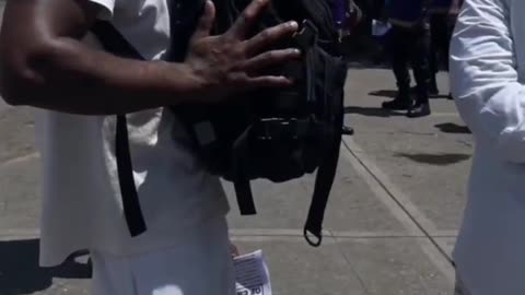 Man praying & prophesied with his covered dishonor his head