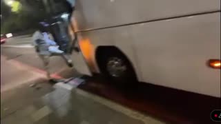 Illegals being moved around at night in London!