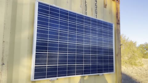 Shipping Container Solar Completed