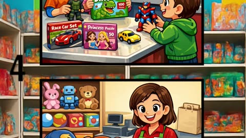 Kids Buying Toys Fun! 🧸🛍️🎉