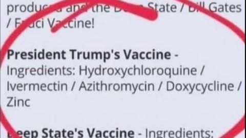 Trump's "Vaccine"