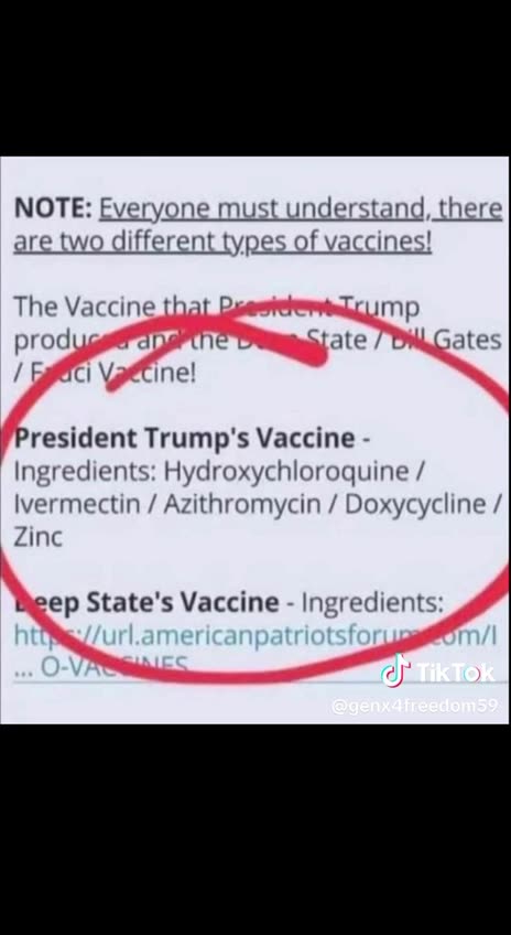 Trump's "Vaccine"