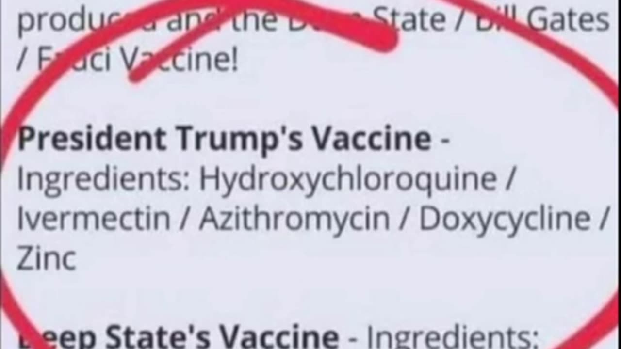 Trump's "Vaccine"
