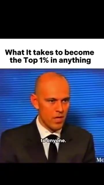 What it takes to become the Top 1 % in anything