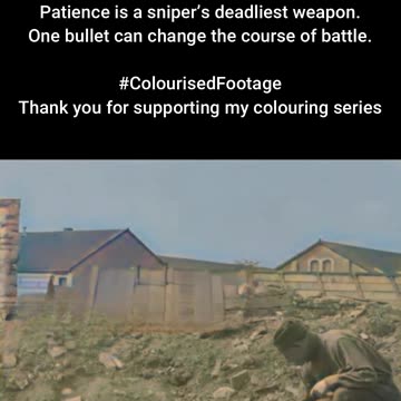 Veil of Leaves US Sniper Uses Camouflage #ColourisedHistory