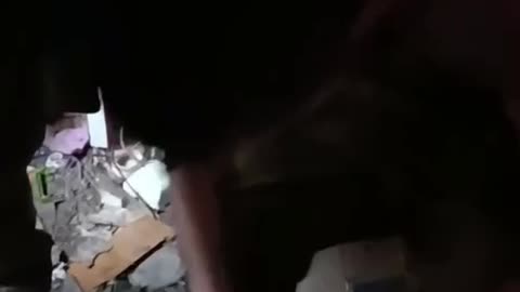 Russian Soldier Able to Walk Away After Being Hit Four Times