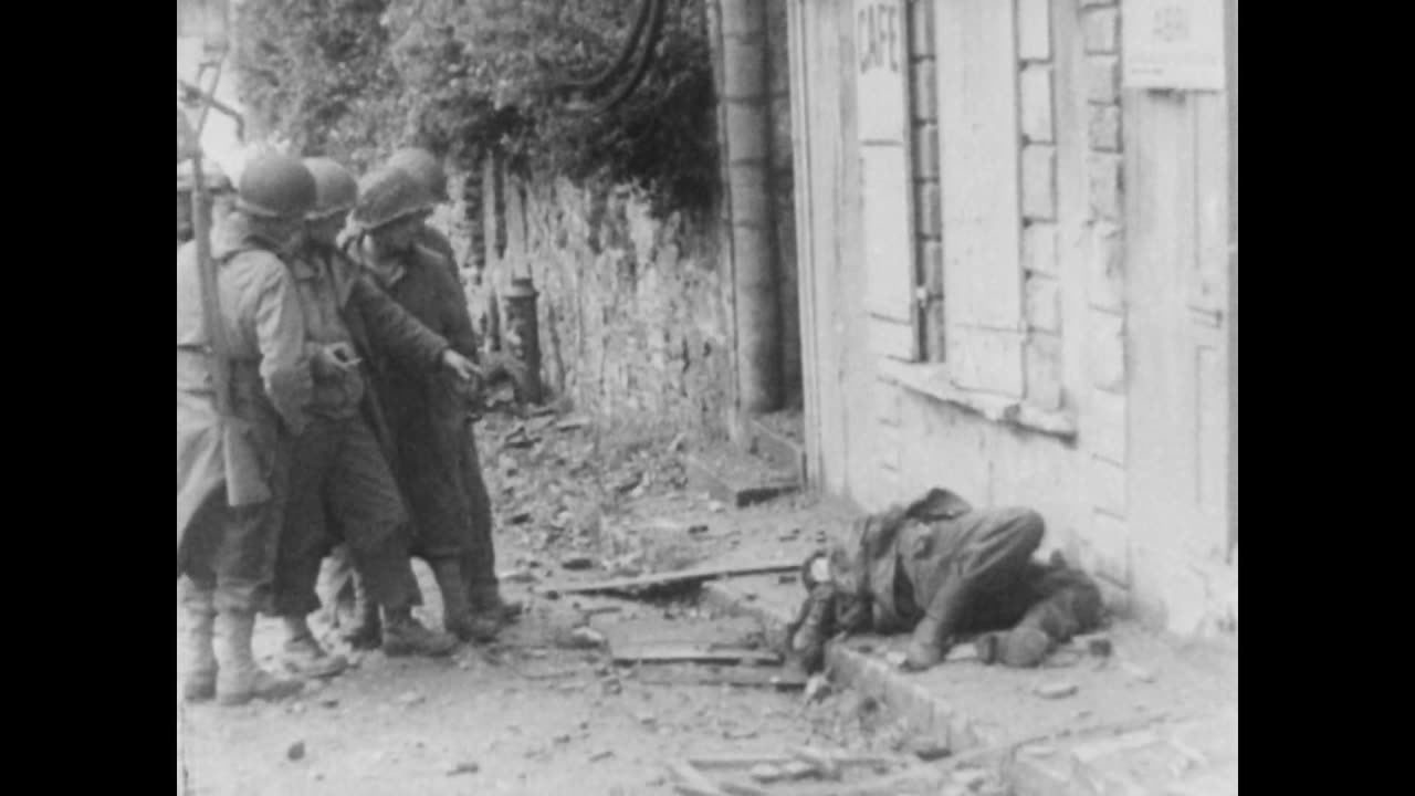 Capture of Cherbo... - Capture of Cherbourg and Eisenhower Honors Three Generals - el-mp16-579 2Mbps