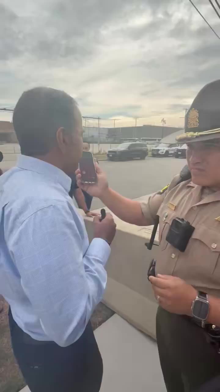 Rep. Raja Krishnamoorthi is denied entry into ICE facility in Broadview, Illinois