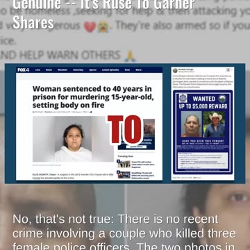 Fact Check: Post Featuring 'Dangerous Hispanic Couple' Is NOT Genuine -- It's Ruse To Garner Shares