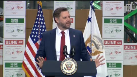 JD Vance Hilariously Jokes About Almost Wiping Out On Black Ice In Front Of Media