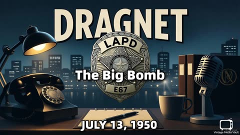 Dragnet - The Big Bomb - July 13, 1950 - Classic Police Radio Drama