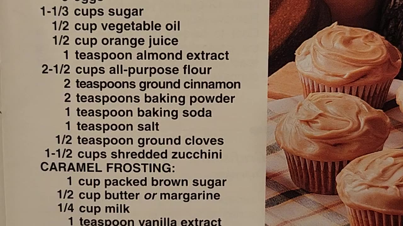 Easy Home made recipe for Zucchini Cupcakes