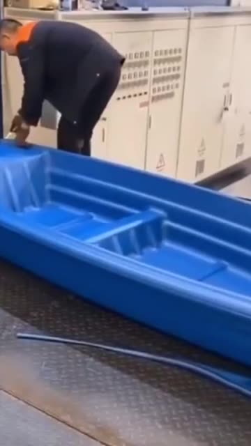 Injection molding a small water craft