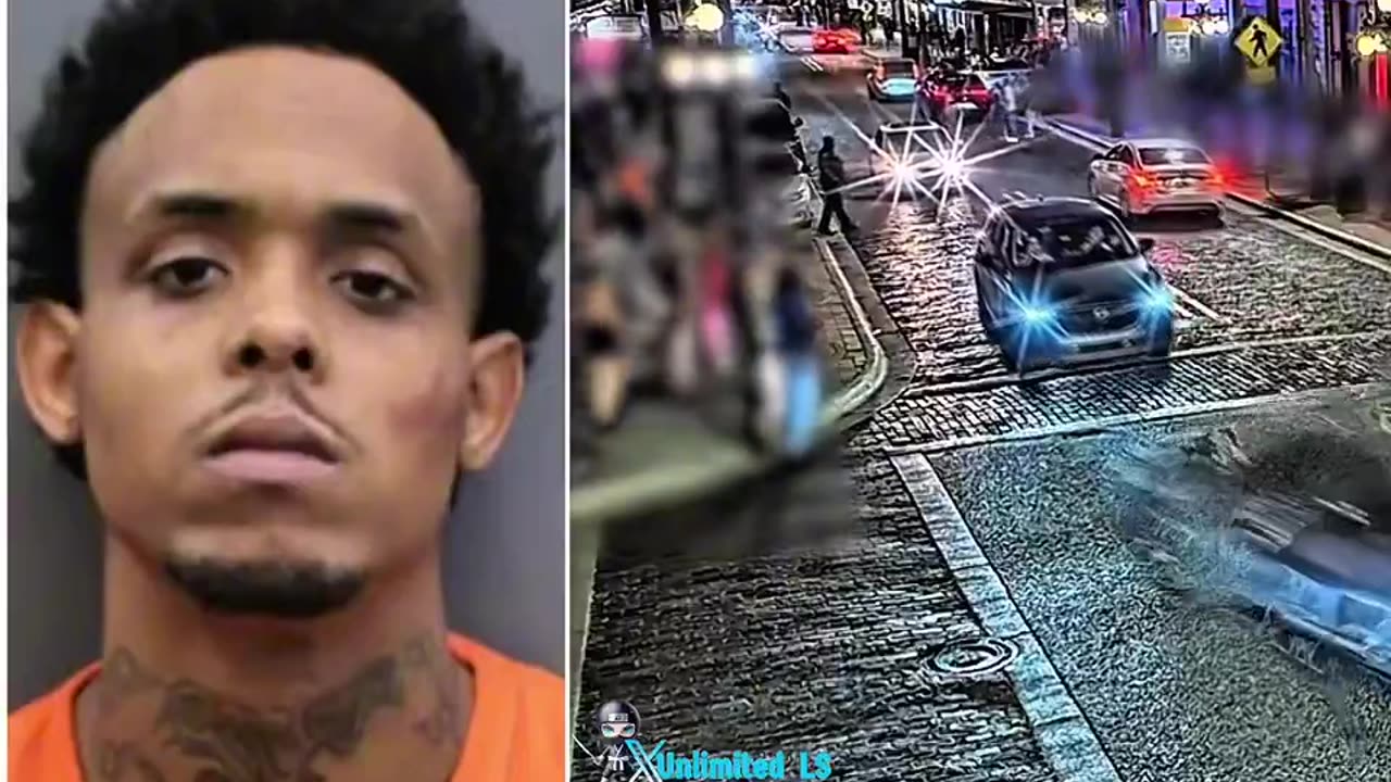 TRAGIC: Four people were killed and at least 13 injured when a man drove into a crowd