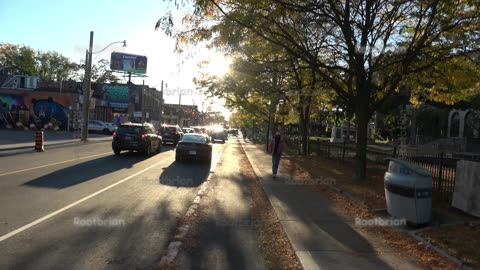 Harbord Bike Infrastructure Improvements complete up to grace street (construction to ossington)