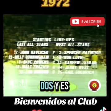 QUINTETOS TITULARES "All Star Game NBA 1971/72" en español - Sportmanía "NBA Histórico"