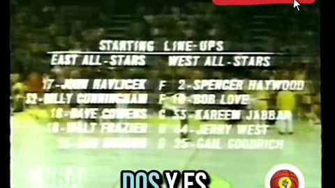 QUINTETOS TITULARES "All Star Game NBA 1971/72" en español - Sportmanía "NBA Histórico"