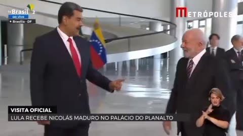 Compartilhe antes que te censurem em nome da democratização da democracia: Lulaladrão se encontra com Maduro em Brasília.