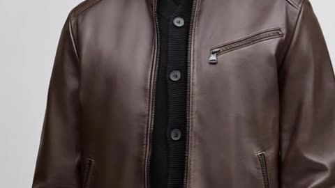 Dark Brown Leather, Tailored for Timeless Presence