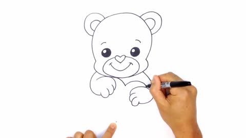 How to Draw Valentine's Bear Drawing Lesson