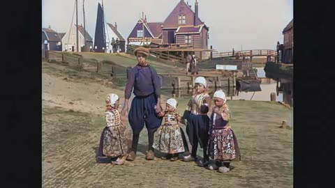 Marken’s Timeless Charm: 1920s Zuiderzee Village in Lush Color!