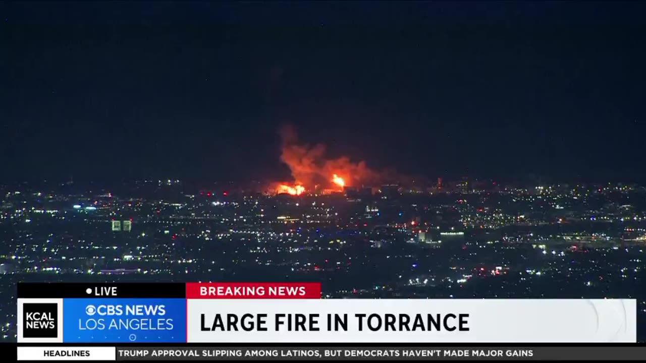 Large fire breaks out at refinery in El Segundo, California, reports of explosions heard.