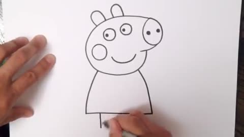 How to Draw Peppa Pig - Step by Step Video Lesson