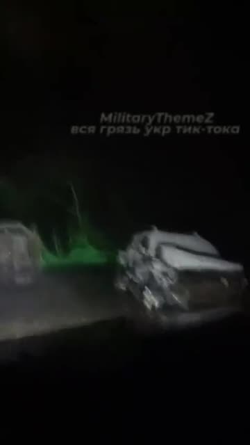 Destroyed Ukrainian Armed Forces equipment in the Kharkiv area.