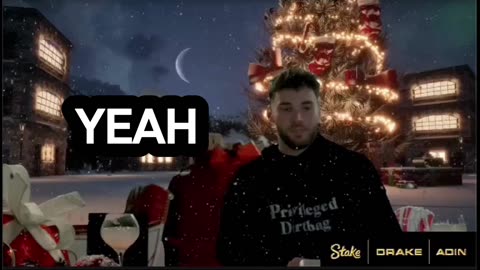 Adin Ross Gives a holiday speech at Drake’s Drizzmas Event🫵🏼