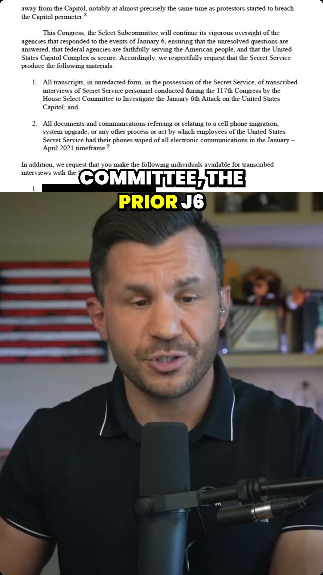 Secret Service PHONE WIPE Raises Alarming J6 Questions