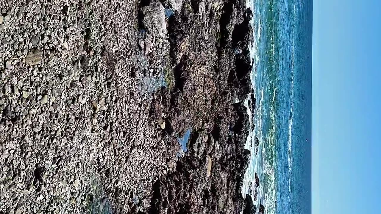 Playa Blanca con drone dji mini 4pro