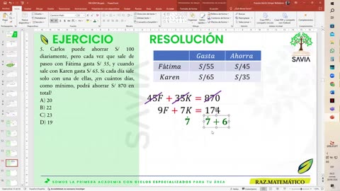 SAVIA REGULAR 2025 | Semana 13 | RM S1