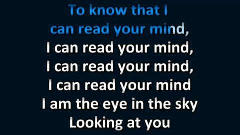 Alan Parsons Eye in the Sky Jukebox Karaoke